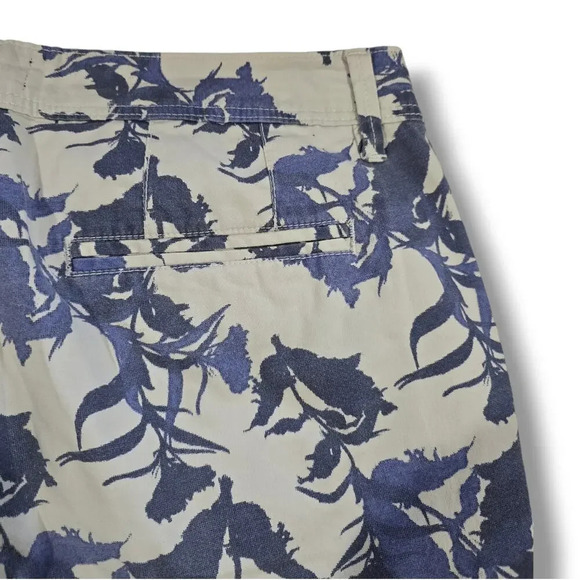 Penshoppe DenimLab men's blue light gray printed relaxed fit walk shorts size 34 - Picture 7 of 10